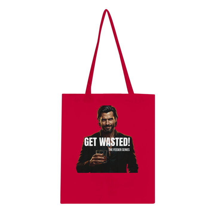 Luxe Noir Get Wasted tote bag for everyday use, inspired by the world of Goldblood.”