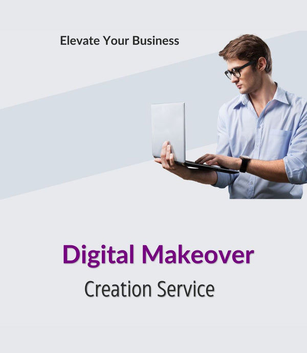 Professional working on laptop representing Digital Makeover Shopify theme upgrade service by JFK Løvlien