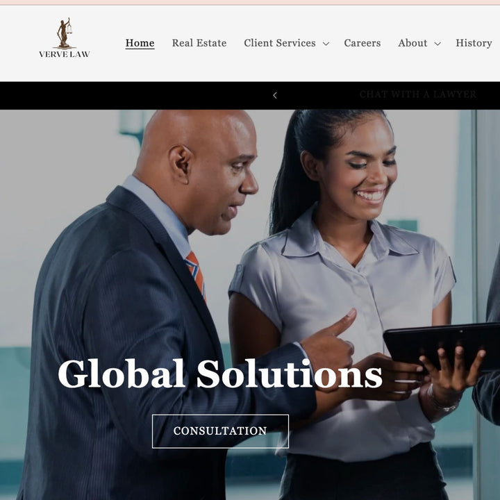 Professional law firm website design for international practices built on Shopify by JFK Løvlien