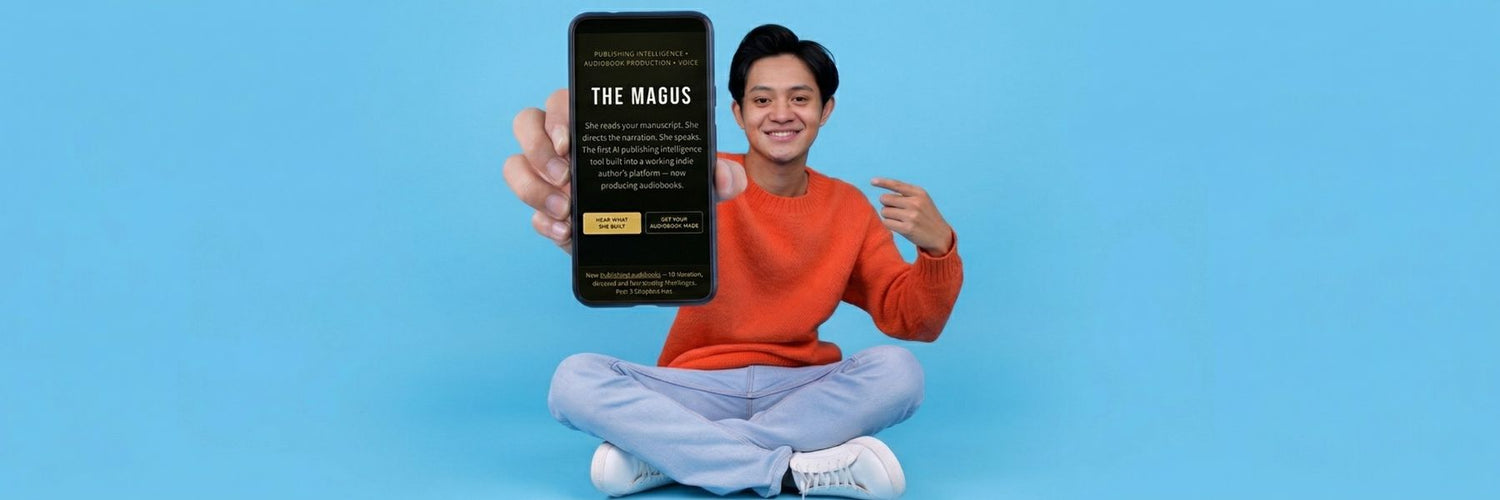 The Magus — AI publishing intelligence and audiobook production tool by JFK Løvlien, powering the Goldblood audiobook and seven-language author platform