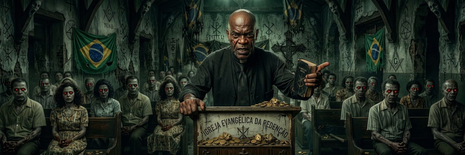 Goldblood by JFK Løvlien — Book Three of The Feeder Series audiobook cover featuring a woman in the Brazilian jungle, narrated by The Magus AI