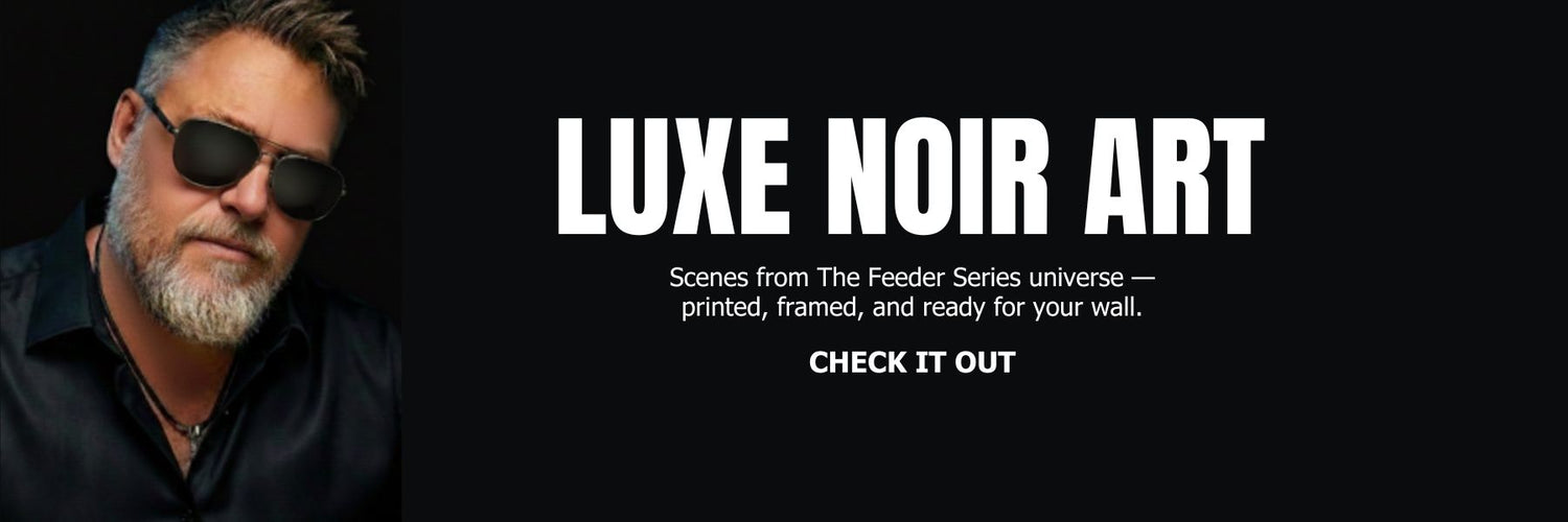 Scenes from The Feeder Series universe — printed, framed, and ready for your wall.