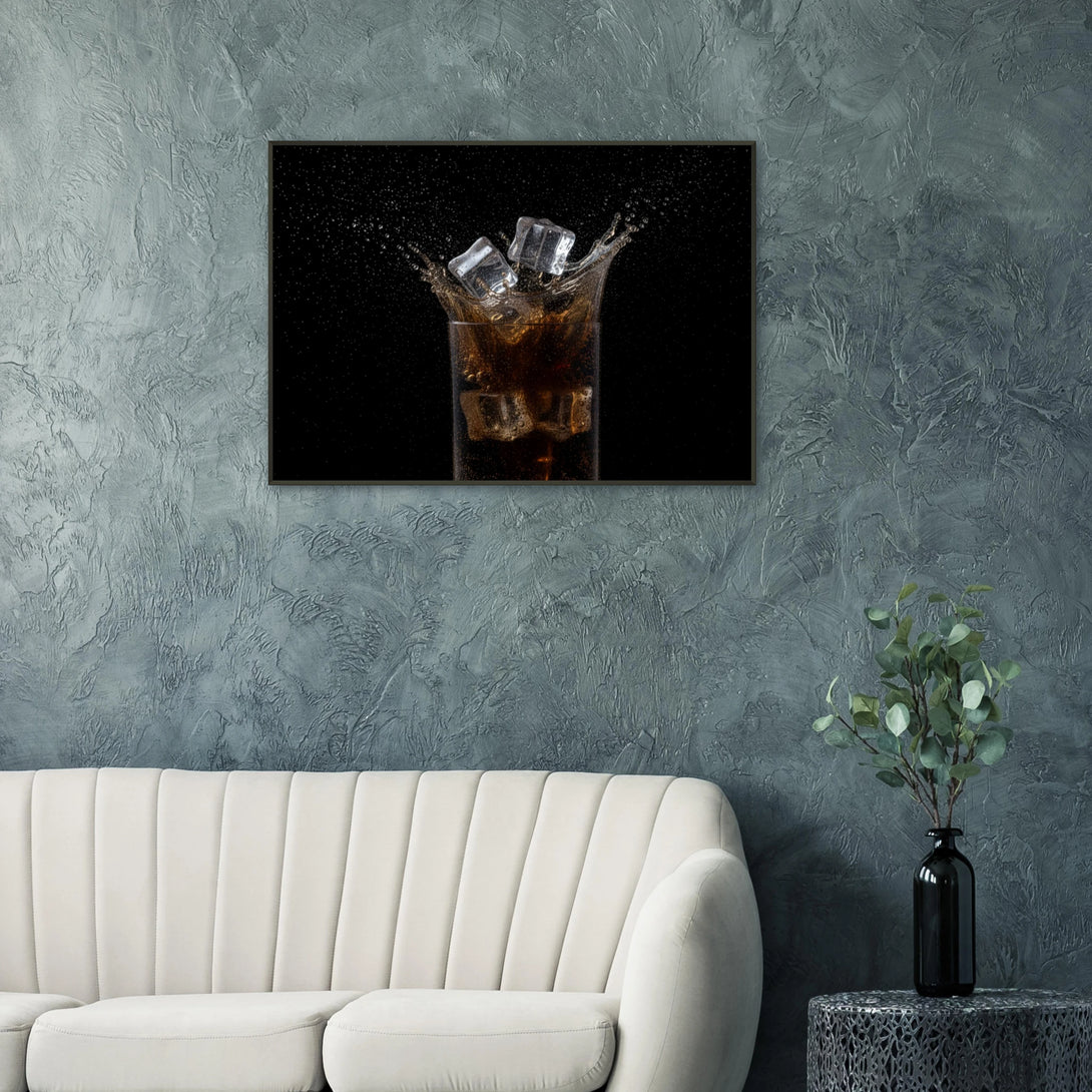 cuba libre photograph on wall – cinematic black-and-gold artwork from JFK Løvlien store