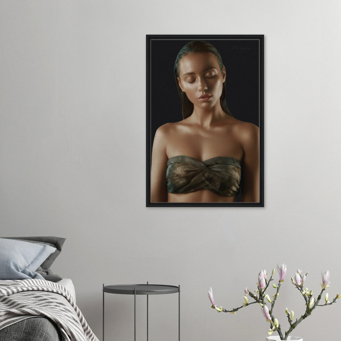 elegant fine art portrait The Summoning of Gaia by JFK Løvlien featuring mythic beauty and earthy tones