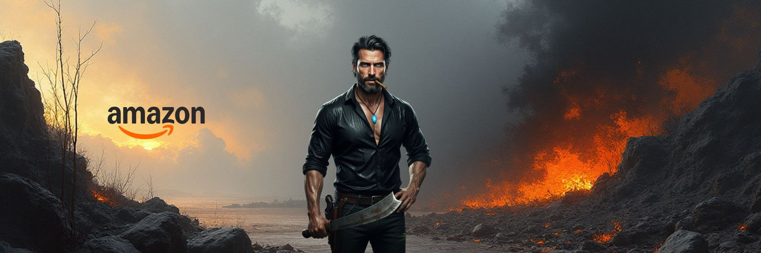 John Martin from The Feeder Series #3 by JFK Løvlien — cinematic Luxe Noir artwork promoting the novel available on Amazon.